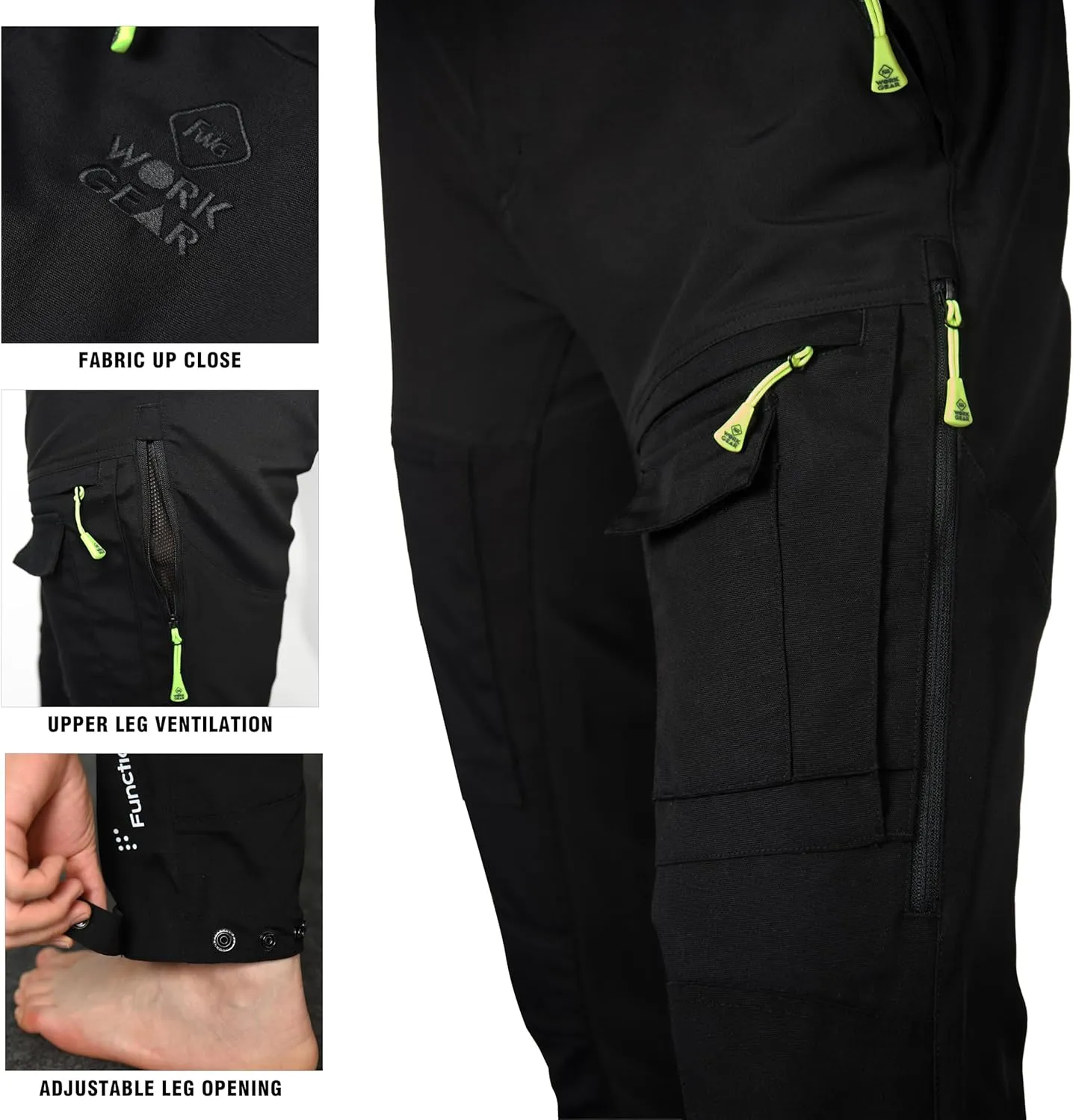 Work Pants, Ventilated, Multiple Pockets, Design for Outdoors FWG Men's Hiking Pants - illustrate imbibe delivery qualification gather Durable Fishing & 