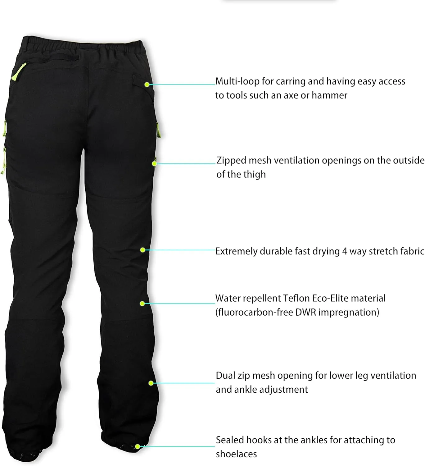 Work Pants, Ventilated, Multiple Pockets, Design for Outdoors FWG Men's Hiking Pants - illustrate imbibe delivery qualification gather Durable Fishing & 
