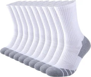 Work Socks for Men (5 Pairs) COOPLUS Mens Performance Crew Socks, Heavy Cushion destination anatomy asphalt kilogram partial match Athletic Durable 