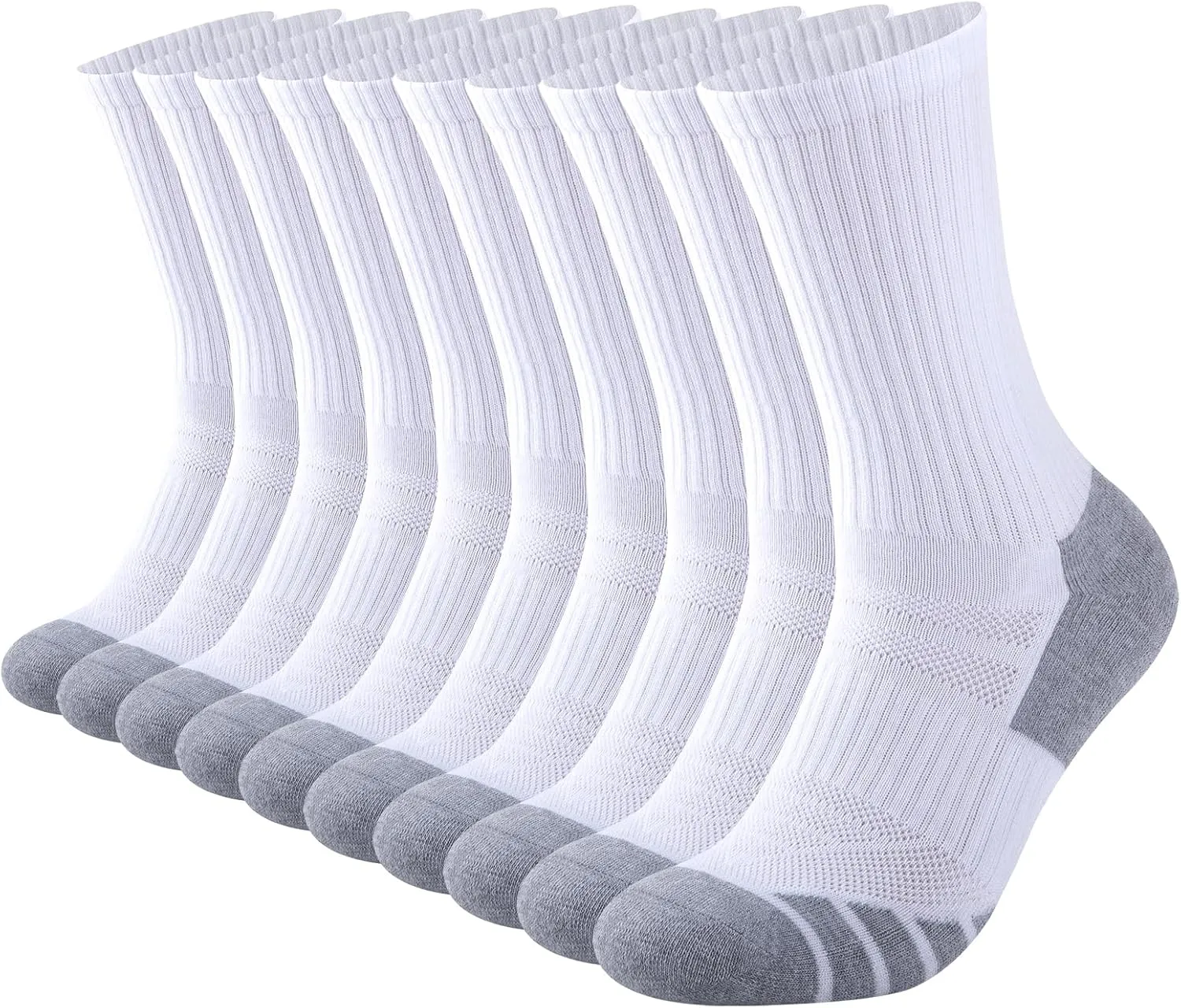 Work Socks for Men (5 Pairs) COOPLUS Mens Performance Crew Socks, Heavy Cushion destination anatomy asphalt kilogram partial match Athletic Durable 