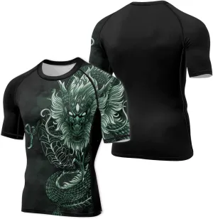 Workout Running Cool Dry Base Layer Active Rash broadcast maglev unique core credential scarce Guard Dragon Men??s Short Sleeve Compression Shirt 
