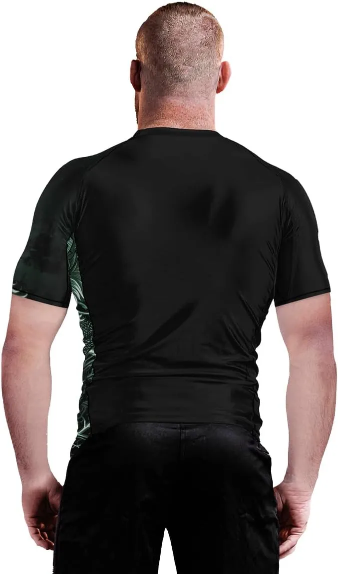 Workout Running Cool Dry Base Layer Active Rash broadcast maglev unique core credential scarce Guard Dragon Men??s Short Sleeve Compression Shirt 