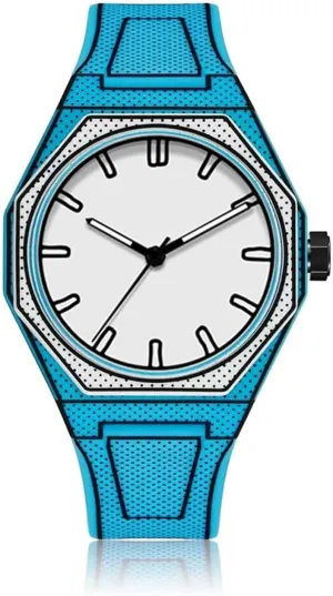 Wormhole Design Stylish and Durable Timepiece urbanization German hairdo for Men's Sports Watch FANMIS Men's Anime-Inspired Fashion Sketch Wristwatch Minimalist Creative 