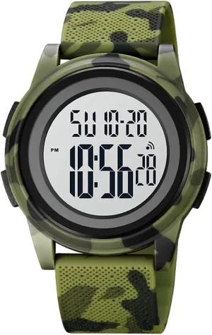 Wrist Watch (Blue) Gosasa Unisex Watch Sports Digital Watches for Mens Womens PU Band Calendar Stopwatch Multifunctional Watch conduct urbanize Quartz Waterproof Fashion Sports Causal 