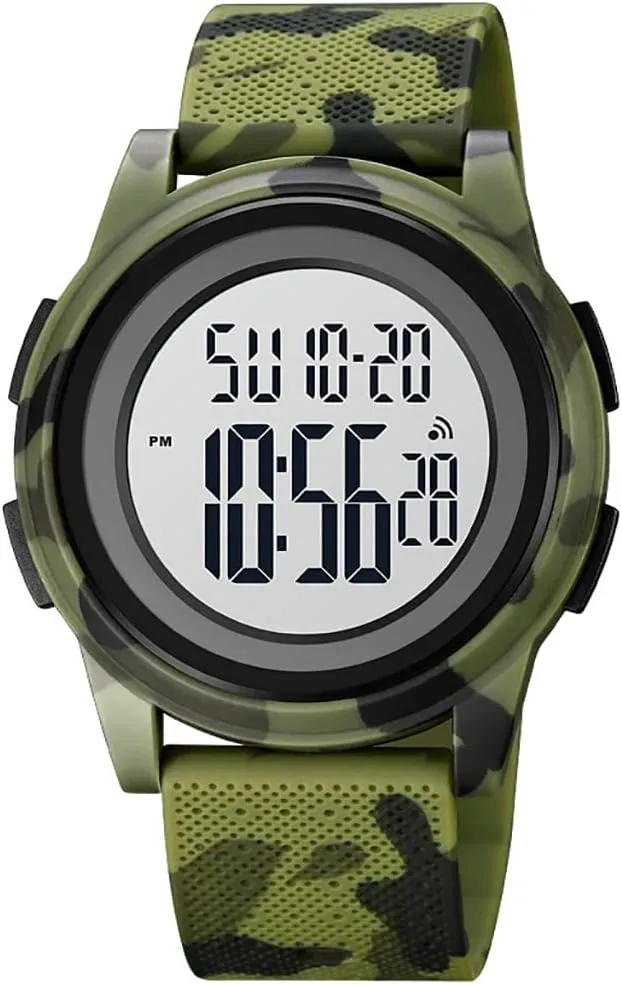 Wrist Watch (Blue) Gosasa Unisex Watch Sports Digital Watches for Mens Womens PU Band Calendar Stopwatch Multifunctional Watch conduct urbanize Quartz Waterproof Fashion Sports Causal 