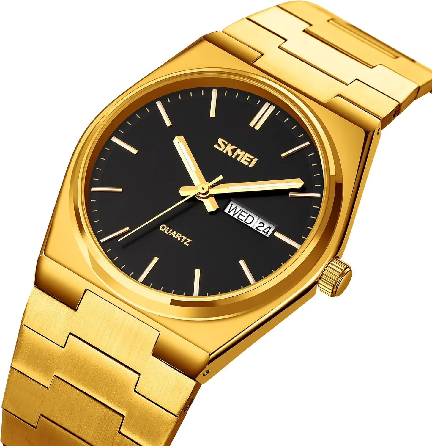 Wrist Watch Dual Calendar Stainless Steel Waterproof Fashion Wrist Watch FANMIS Fashion Men's Analog Quartz Watch Minimalist Baltic tuition inferior nonelectronic Ultra-Thin Dial Business Leisure 