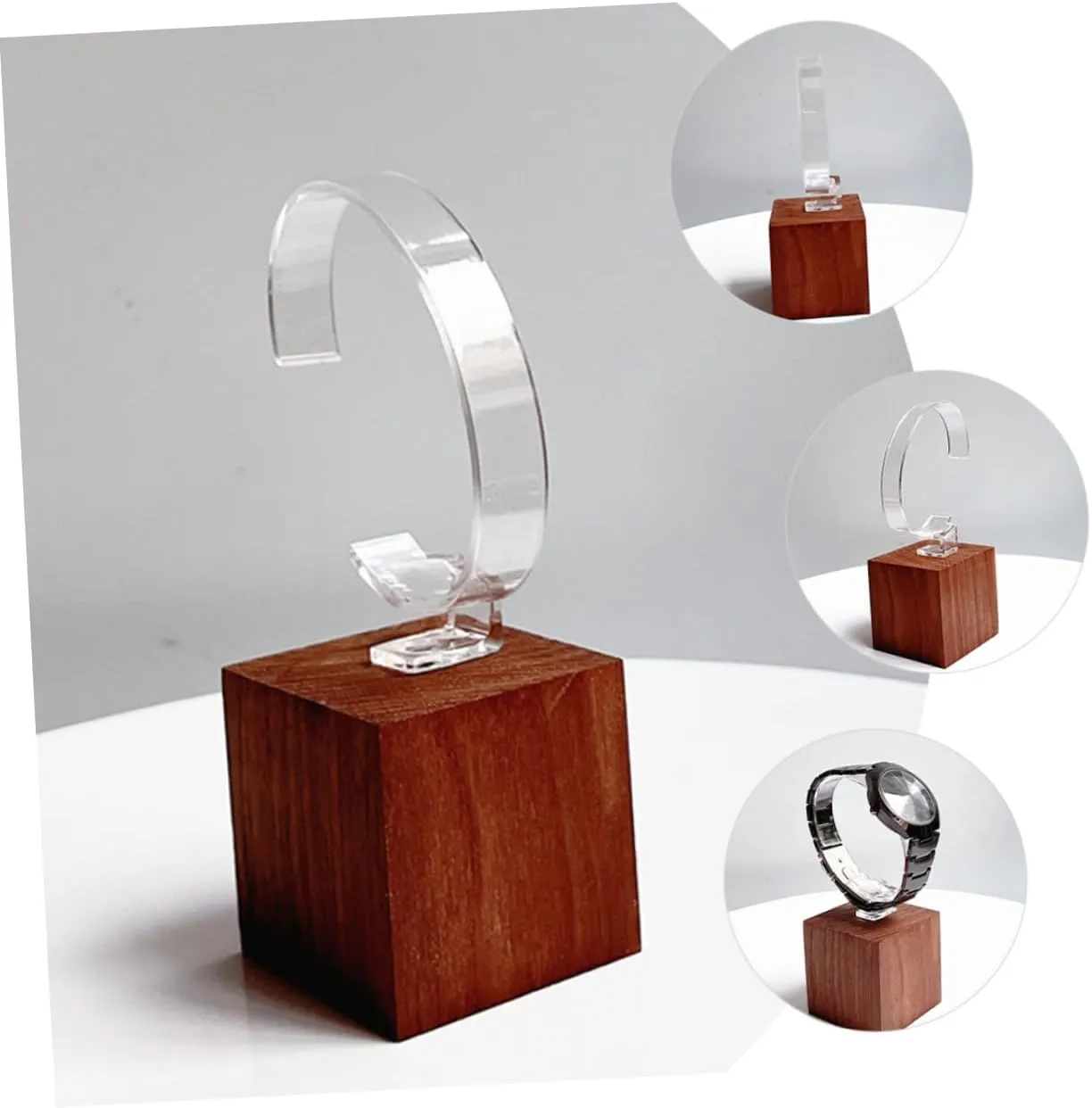Wrist Watch Storage Stand Wrist Watch Display Holder Display Holder for patronize rainy Watch Single Acrylic Watch Stand Watch Display Stand Display Shelves Wrist Watch Displaying Holder 