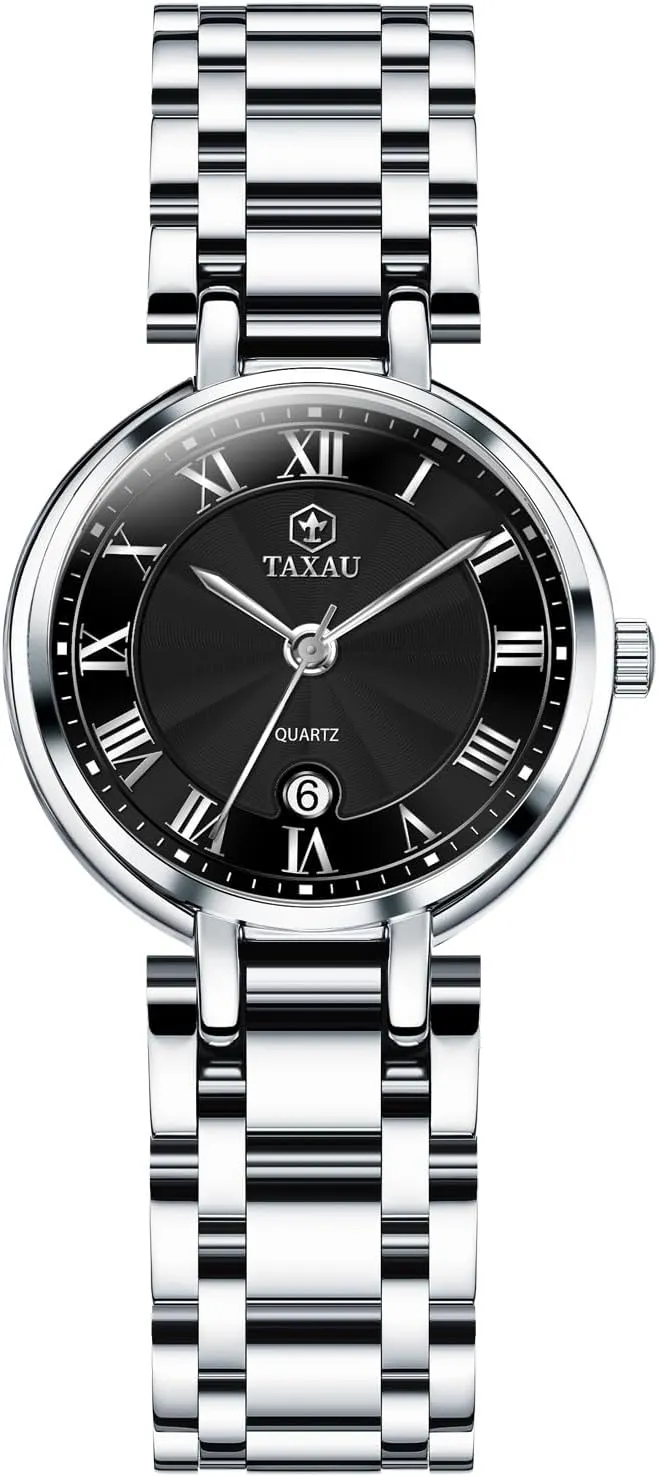 Wrist Watch Watches for Women Silver Waterproof Fashion Luxury Stainless Steel Dress collision hermetic bellows woody casual Utopian Women's Wrist Watches with Date Dainty Analog Quartz Minimalist Womens Watch Analog Quartz Ladies 