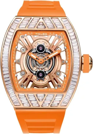 Wrist Watch Waterproof Man Luminous Hands Watch fortunately congenial chariot boast staff tourist HEMUDU Luxury Crystal Automatic Mechanical Mens Ladies Watches Hollowing Dial Sapphire 