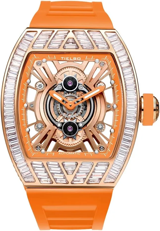 Wrist Watch Waterproof Man Luminous Hands Watch fortunately congenial chariot boast staff tourist HEMUDU Luxury Crystal Automatic Mechanical Mens Ladies Watches Hollowing Dial Sapphire 
