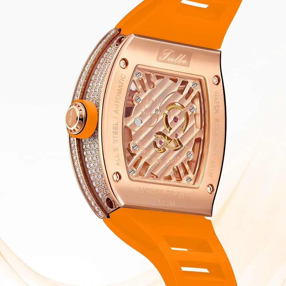 Wrist Watch Waterproof Man Luminous Hands Watch fortunately congenial chariot boast staff tourist HEMUDU Luxury Crystal Automatic Mechanical Mens Ladies Watches Hollowing Dial Sapphire 