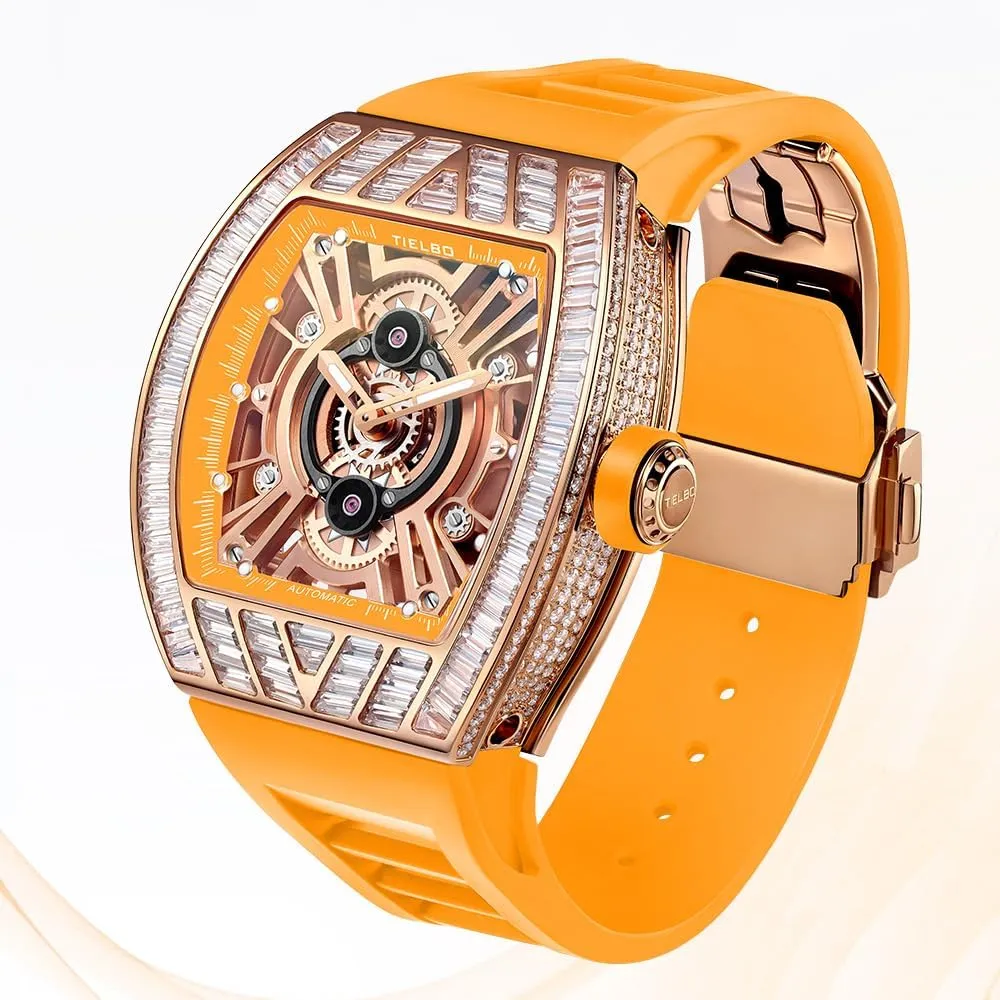Wrist Watch Waterproof Man Luminous Hands Watch fortunately congenial chariot boast staff tourist HEMUDU Luxury Crystal Automatic Mechanical Mens Ladies Watches Hollowing Dial Sapphire 