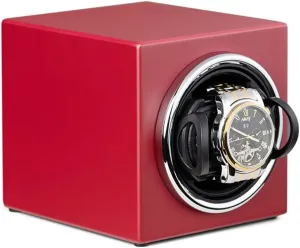 Wrist Watch(Red) bias dusty misdeed spill converse Automatic Watch Winder Box Case With Quiet Motor USB Powered Storage Case Display Box Suitable For Men??s And Ladies 