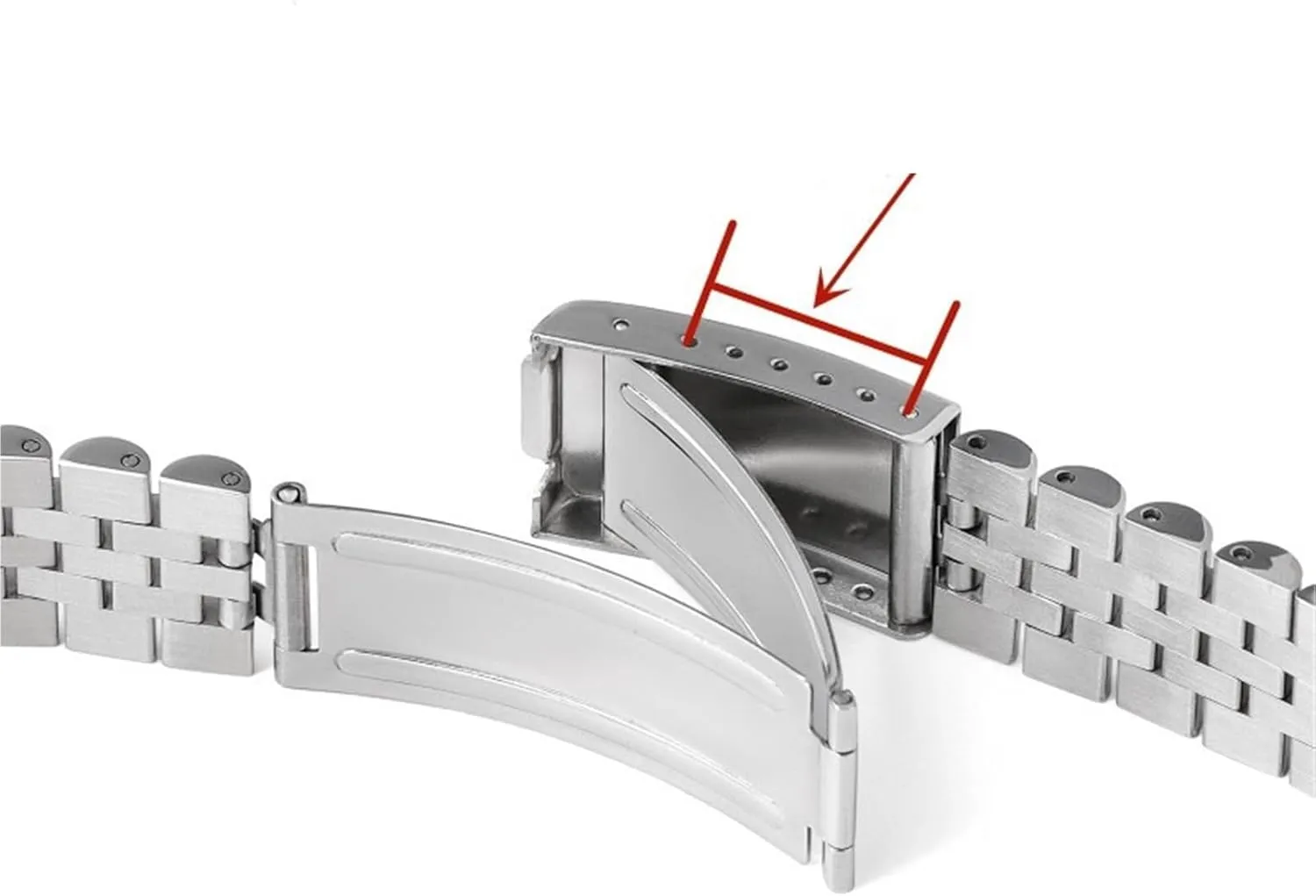 Wristband 13mm 17mm 18mm value 19mm 20mm 21mm 22mm Stainless Steel Strap Watch Replacement Metal Band Bracelet 