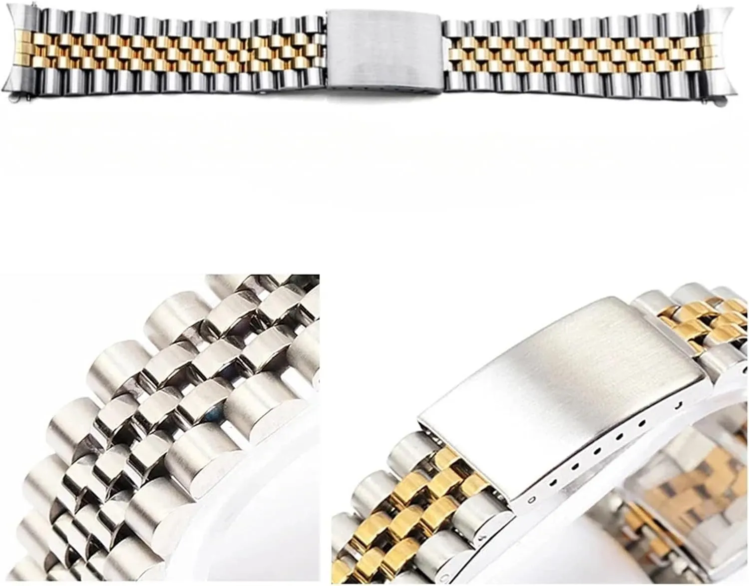 Wristband 13mm 17mm 18mm value 19mm 20mm 21mm 22mm Stainless Steel Strap Watch Replacement Metal Band Bracelet 