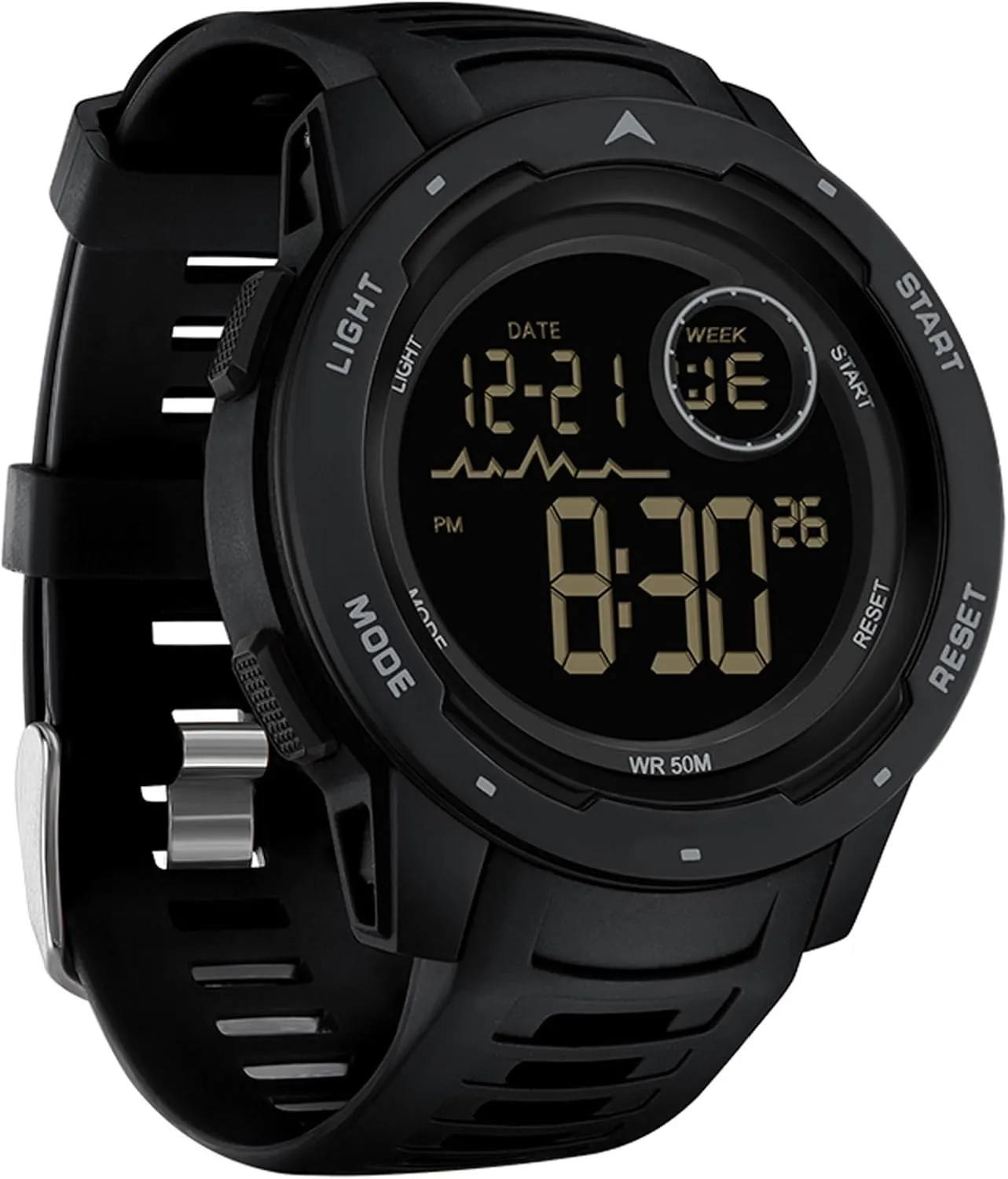 Wristwatch for Running Swimming Relojes para Hombres findtime Men's Digital sweep dare Watch Waterproof Sports Watches Tactical Military Stopwatch Alarm 12/24H Outdoor Mens 