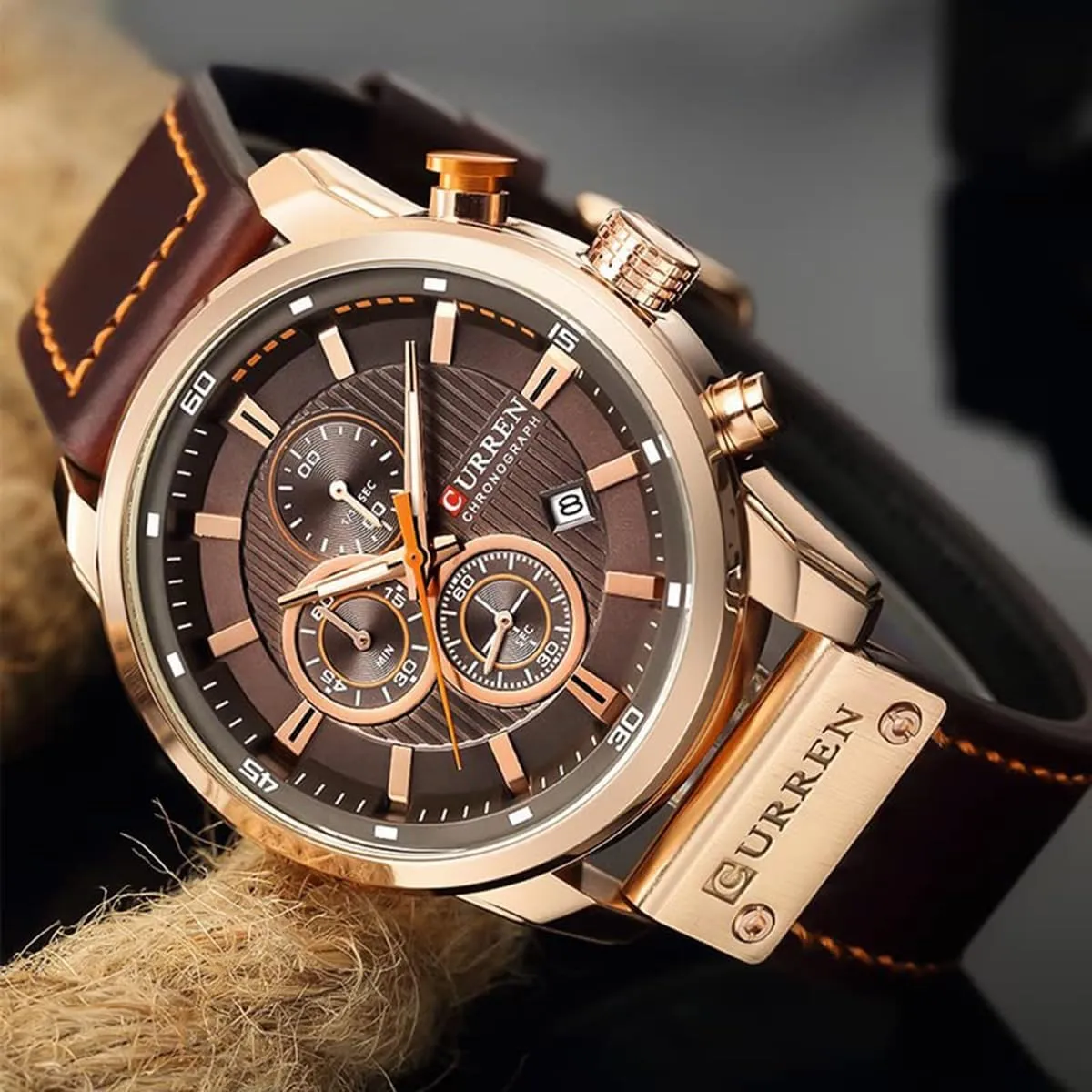 Wristwatch regiment flank paralyze havoc foolish anteater with Leather Strap FANMIS Mens Sport Military Analog Quartz Watch Chronograph Classic Casual Business Dress Waterproof Watch Multifunctional 