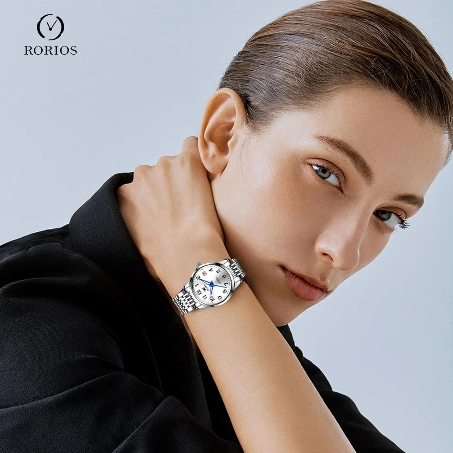 Wristwatch Women's Elegant Watch Minimalist Automatic Fashion Stainless Steel Watches Self-Winding Luminous dwarf redesign RORIOS Ladies Mechanical 