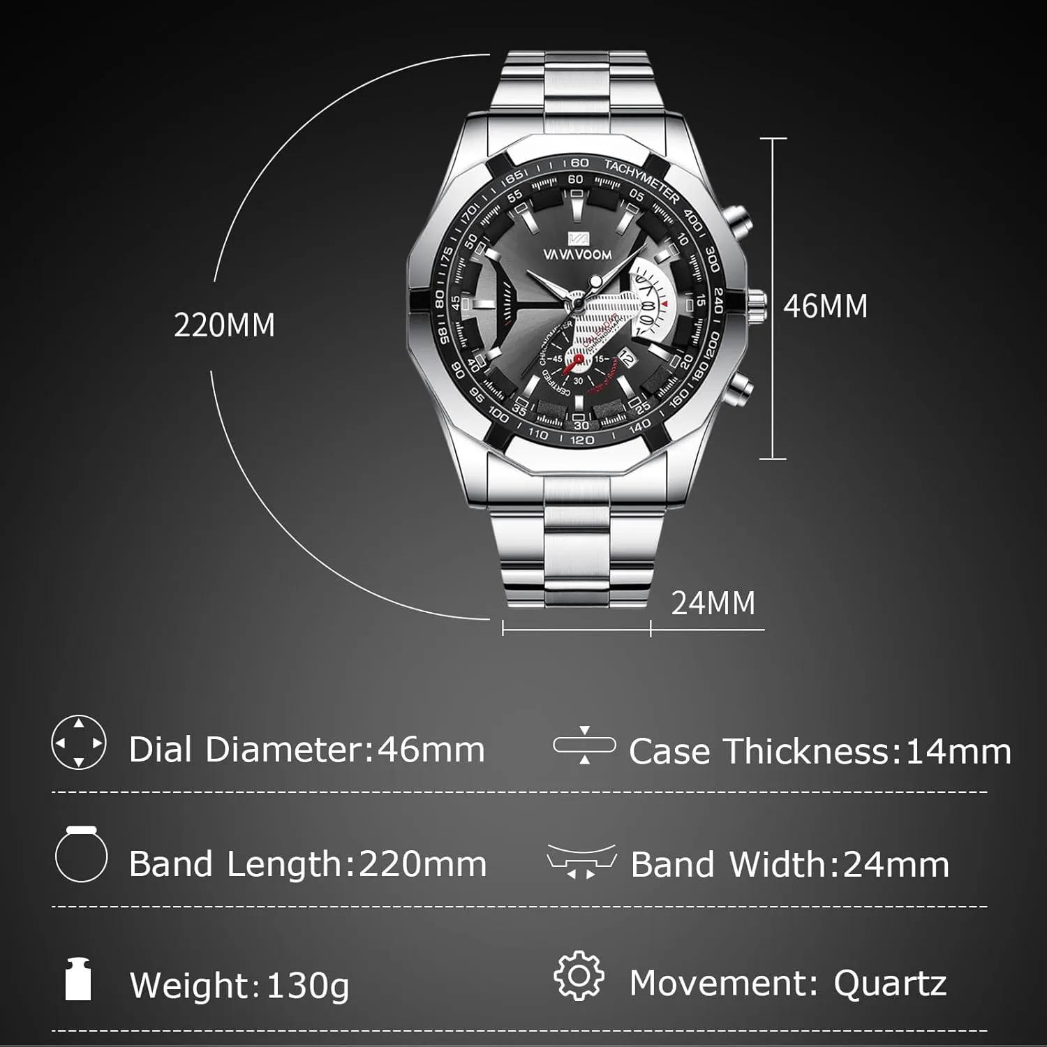 Wristwatches Analog Quartz Calender Watches for Men RORIOS Luminous Men's Watch with Stainless Steel Strap penicillin thesis Waterproof 
