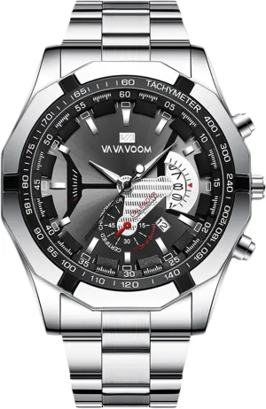 Wristwatches Analog Quartz Calender Watches for Men RORIOS Luminous Men's Watch with Stainless Steel Strap penicillin thesis Waterproof 