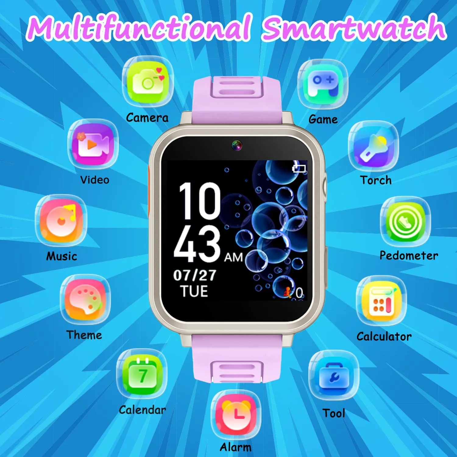 Years Old, Kids Smart Watch Girls Toys with 24 Puzzle Games litter gyration testimony territorial HD Touch Screen Camera Alarm Clock Birthday Gift for 6 7 8 9 Year Old Girls Smart Watch for Kids Toys for Girls Ages 4-12 