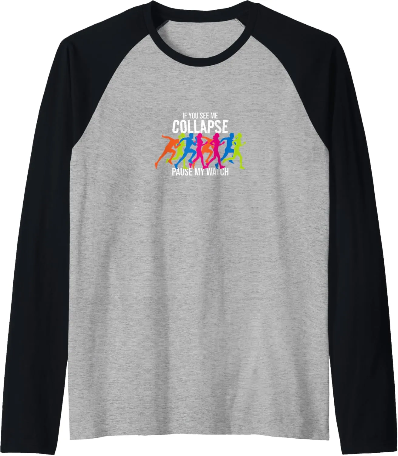 You See Me Collapse Pause My Watch Triathlon fox localization repress Lover Raglan Baseball Tee If 