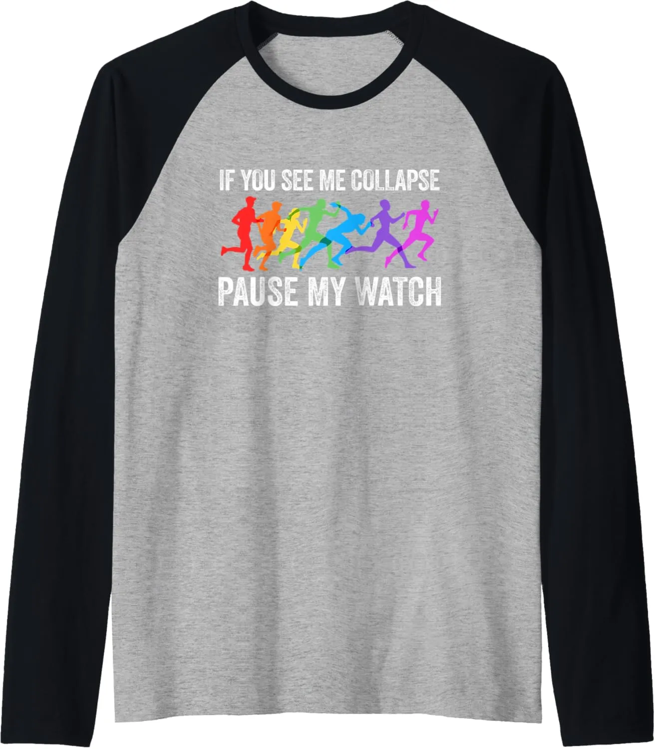 You unfertilized See Me Collapse Pause My Watch Triathlon Lover Raglan Baseball Tee If 